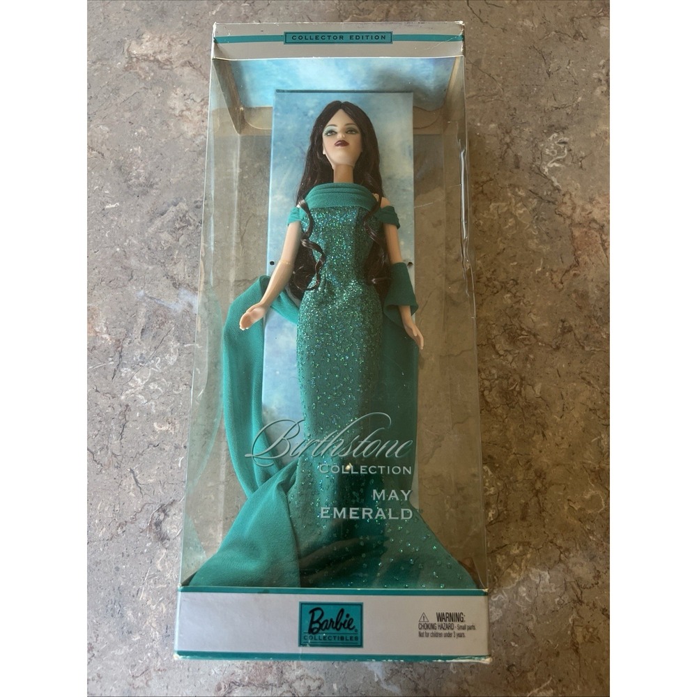 2002 Barbie Birthstone May Emerald Collector Doll